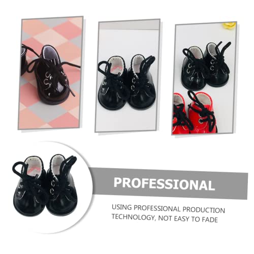 ORFOFE Miniature Schwarze Puppenschuhe Robustes Material Realistische Mini doll Schuhe für Puppen als Puppenzubehör und Miniatur Dekoration ORFOFE Miniature Schwarze Puppenschuhe Robustes Material Realistische Mini doll Schuhe für Puppen als Puppenzubehör und Miniatur Dekoration von ORFOFE