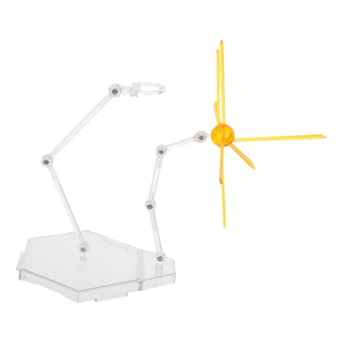 ORFOFE Modell Figur Ständer Gelb Realistische Szene Effekte Dynamisch Verstellbar Puppen Display Halter Basis für Bewegliche Action Figuren Sammler Modelle von ORFOFE