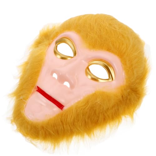 ORFOFE Monkey King Cosplay Maske Wukong Affenmaske Kostüm Erwachsene Verstellbar Leicht Halloween Karneval Party Fasching von ORFOFE