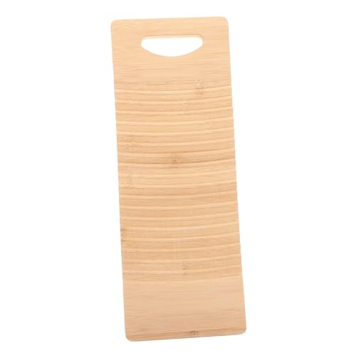 ORFOFE Montessori Mini Waschbrett aus Buchenholz Handliches Wäschebrett mit Geriffelter Oberfläche für Effektives Reinigen von Kleidung Schuhe für Haushalt Reise und von ORFOFE