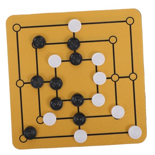 ORFOFE Morris Brettspiel Tragbares Desktop Schachbrett Traditionelles Familienspiel für Feiertage Fördert Strategisches Denken Eltern-Junge Mädchen-bindung und Gesellige Unterhaltung von ORFOFE