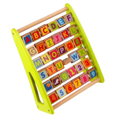 ORFOFE Multifunktionales Holz Lernspielzeug Buchstaben Zahlen Lerntafel Pädagogisches Hand Auge koordination und Kommunikationsfähigkeit für Kleinkinder und Vorschulkinder von ORFOFE