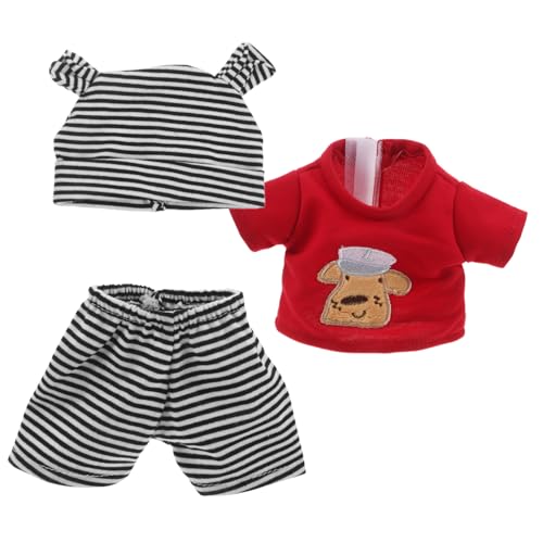 ORFOFE Muster Für Neugeborenenpuppen Muster Outfits Feiertagshosen Mädchen Süßes Outfit Babykleidung Für Reborn Kleidung Partys Streifen Gestreifte Hose Rollenspiele Jungen von ORFOFE