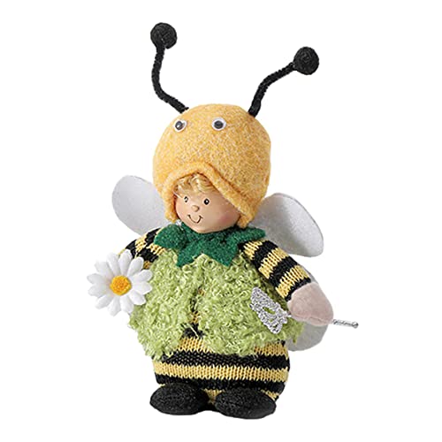 ORFOFE Niedliche Bienenpuppe Dekoratives Kuscheltier Handgestrickt Weiches Stoffspielzeug Für Zimmerdekoration Wohnzimmer von ORFOFE