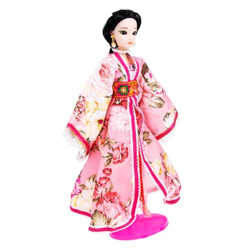 ORFOFE Niedliche Hanfu Puppe mit Chinesischer Kleidung Bruchsicher und Sanft Festliche Geschenkidee für Geburtstagsdekoration und Sammelfigur von ORFOFE