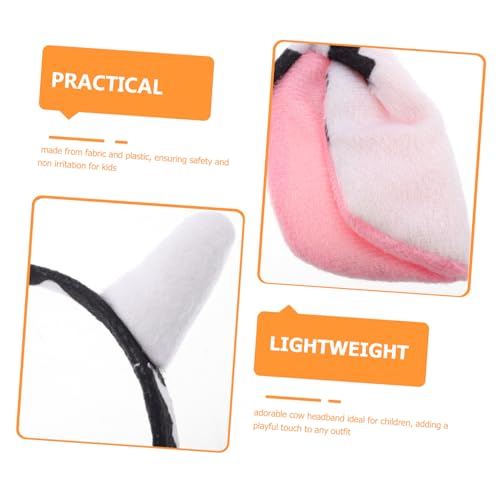 ORFOFE Niedliches Kuh ohr Plüsch haarband für Weiches Tierkostüm Stirnband Hautfreundlich und Sicher für Party Cosplay und Kostümspiele Einfach Kombinierbar für Mädchen von ORFOFE