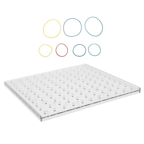 ORFOFE Pinnian -Unterrichtshilfen Geometrisches Formpuzzle Geoboard- Nagelplatte aus Kunststoff Pegboard Kinderspielzeug pädagogisches Geoboard Steckspielzeug Geobrett Gummiband ORFOFE Pinnian -Unterrichtshilfen Geometrisches Formpuzzle Geoboard- Nagelplatte aus Kunststoff Pegboard Kinderspielzeug pädagogisches Geoboard Steckspielzeug Geobrett Gummiband von ORFOFE