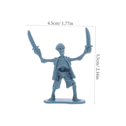 ORFOFE Piraten Soldaten Set Mini Kunststoff Figuren Abenteuer Zubehör für Jungen Halloween Cosplay Sicher und Detailreich Gestaltet von ORFOFE