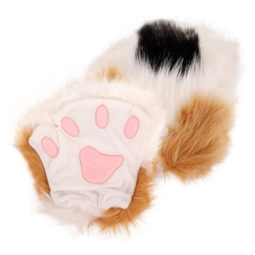ORFOFE Plüsch Cat Paw Handschuhe Cosplay Tierpfoten Fäustlinge Sanft Komfortabel Für Bühnenauftritte Mädchen Party Zubehör Niedliche Katzenpfoten-handschuhe ORFOFE Plüsch Cat Paw Handschuhe Cosplay Tierpfoten Fäustlinge Sanft Komfortabel Für Bühnenauftritte Mädchen Party Zubehör Niedliche Katzenpfoten-handschuhe von ORFOFE