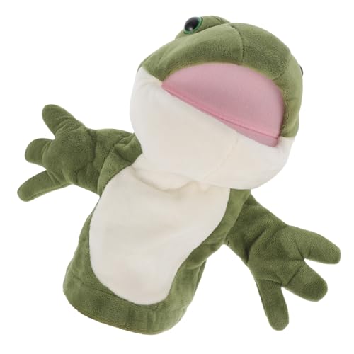 ORFOFE Plüsch Frosch Handpuppe Cartoon Kuscheltier Sanft für Geschichtenerzählen Interaktive Handpuppe Kreatives von ORFOFE