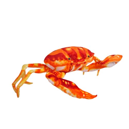 ORFOFE Plüsch Krabben Kuschelkissen Rotes Meeresleben Tier Plüschtier Wurfkissen Weiches Stofftier Geschenk und Wohnaccessoire von ORFOFE