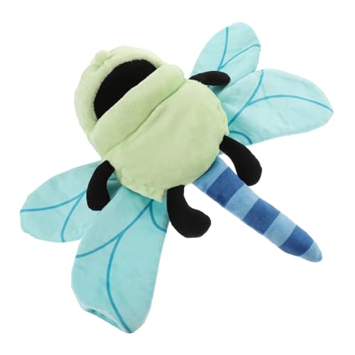 ORFOFE Plüsch Libellen Handpuppe Weiches Puppenspielzeug für Interaktives Rollenspiel Kreatives Kuscheltier aus Plüsch mit Waschbar für Geschichtenzeit und Fantasieentwicklung von ORFOFE
