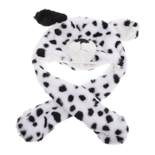 ORFOFE Plüsch Tiermütze mit Beweglichen Ohren Dalmatiner Design Weiche Warme Beanie und Schal Kombination für Erwachsene Winddicht Kuschelig Lustiger Winterhut für Halloween Party ORFOFE Plüsch Tiermütze mit Beweglichen Ohren Dalmatiner Design Weiche Warme Beanie und Schal Kombination für Erwachsene Winddicht Kuschelig Lustiger Winterhut für Halloween Party von ORFOFE