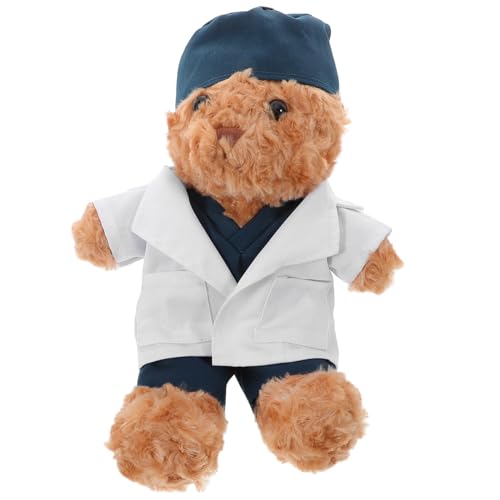 ORFOFE Plüschbär Arzt Kuscheltier Niedlicher Arzt Bär mit Kostüm Weiches Stofftier Kreatives Dekoratives Vielseitiges Plüschtier für Sammler und Spielspaß ORFOFE Plüschbär Arzt Kuscheltier Niedlicher Arzt Bär mit Kostüm Weiches Stofftier Kreatives Dekoratives Vielseitiges Plüschtier für Sammler und Spielspaß von ORFOFE