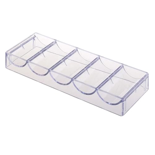 ORFOFE Poker Chips Organizer Ständer Transparent Kleine Aufbewahrungsbox Leicht Kompakt Für Ordnungsgemäße Lagerung Und Schnelle Organisation von ORFOFE