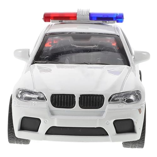 ORFOFE Polizeiauto Modell aus Metall mit Beweglichen Türen und Rädern Interaktives Spielzeugauto für Sammelstück und für Kleine Polizeiauto Fans von ORFOFE