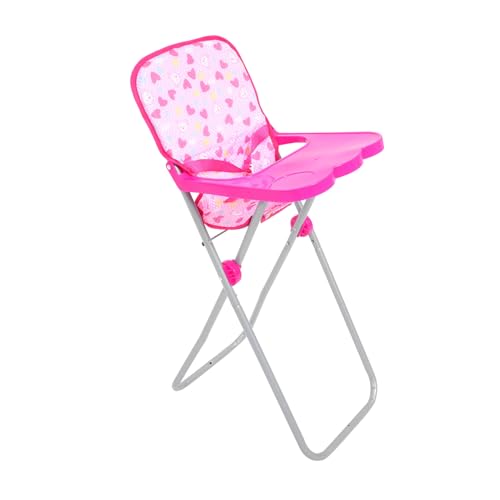 ORFOFE Puppen Hochstuhl Hochstuhl für Babypuppen Realistisches Fütterungszubehör Bunter Leichter Puppenstuhl für Rollenspiele und Puppenzubehör von ORFOFE