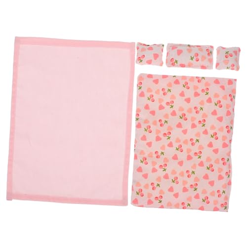 ORFOFE Miniatur Puppe Bettwäsche Set Für 1:12 Puppenhäuser Bett Blätter Kissen Quilt in ORFOFE Miniatur Puppe Bettwäsche Set Für 1:12 Puppenhäuser Bett Blätter Kissen Quilt in von ORFOFE