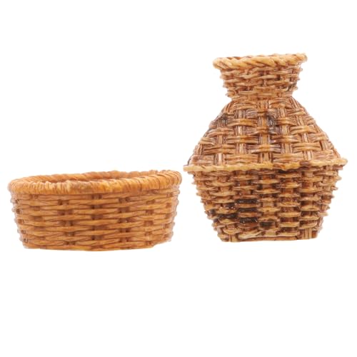 ORFOFE Puppenhaus Miniaturmöbel Set Bambus Geflochtene Körbe Fischkorb Modell Dekoratives Zubehör für DIY Puppenhaus Szene Deko Zubehör ORFOFE Puppenhaus Miniaturmöbel Set Bambus Geflochtene Körbe Fischkorb Modell Dekoratives Zubehör für DIY Puppenhaus Szene Deko Zubehör von ORFOFE
