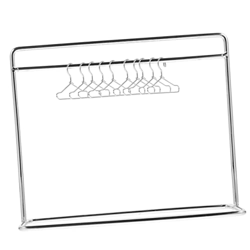 ORFOFE Puppenkleidung Rack Puppenkleidertrockne Puppenkleiderständer Puppenstuben Kleiderbügel Puppenzubehör Ohrring Kleiderregal mit Kleiderbügeln Miniatur Kleiderständer ORFOFE Puppenkleidung Rack Puppenkleidertrockne Puppenkleiderständer Puppenstuben Kleiderbügel Puppenzubehör Ohrring Kleiderregal mit Kleiderbügeln Miniatur Kleiderständer von ORFOFE