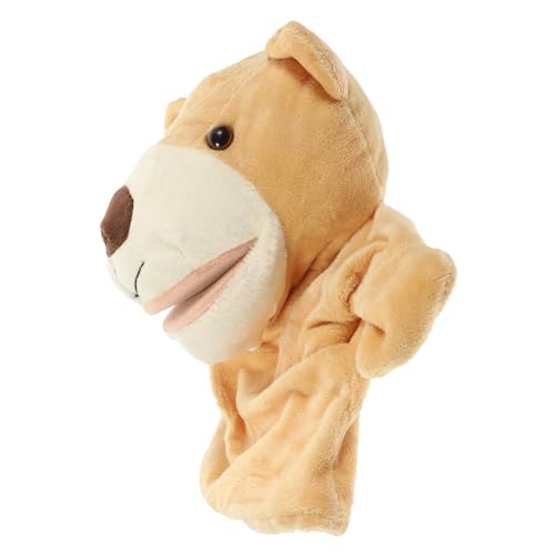 ORFOFE Realistische Bär Handpuppe mit Offenem Mund Farbenfrohes Cartoon Tier Handspielzeug für Interaktives Geschichtenerzählen Fördert Kommunikation und Eltern Junge Mädchen Bindung für von ORFOFE