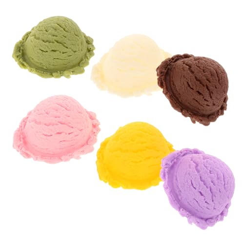 ORFOFE Realistische Eiskugel Modelle Teilig Bunte Fake Ice Balls DIY Eisdekoration Eiscreme Requisiten für Eisdielen und Fotografie von ORFOFE