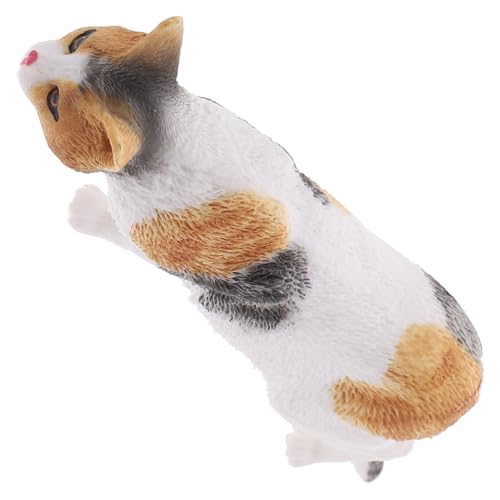 ORFOFE Realistische Kleine Katzenfigur aus Robustem PVC Niedliche Deko für Schlafzimmer Büro Garten und Balkon Leicht Beweglich für Katzenliebhaber und Tierische Wohnaccessoires von ORFOFE