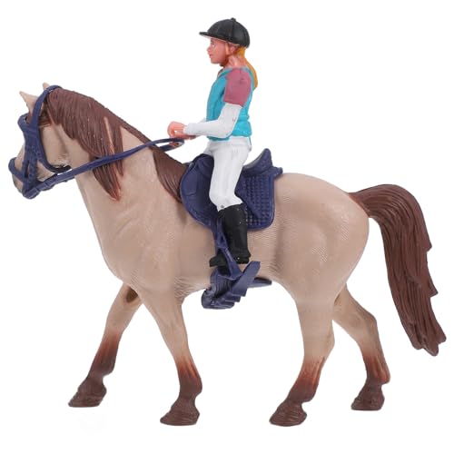 ORFOFE Realistische Pferdefigur mit Reiter Miniatur Pferdeornament für Bauernhof Dekoration Detailgetreu für Wohnkultur Party Dekoration oder Bildungszwecke ORFOFE Realistische Pferdefigur mit Reiter Miniatur Pferdeornament für Bauernhof Dekoration Detailgetreu für Wohnkultur Party Dekoration oder Bildungszwecke von ORFOFE