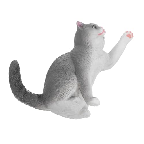 ORFOFE Realistisches British Shorthair Katzenmodell Kleine Dekofigur Kätzchen Ornament für Sammler Katzenliebhaber Geschenkidee Dekoration von ORFOFE