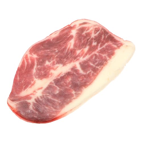 ORFOFE Realistisches Fake Meat Prop Western Kitchen Dekor Lebensechtes Steak Modell für Restaurant Requisite Film Requisiten und Wohnraumdeko Detailgetreues Künstliches Fleischmodell für von ORFOFE