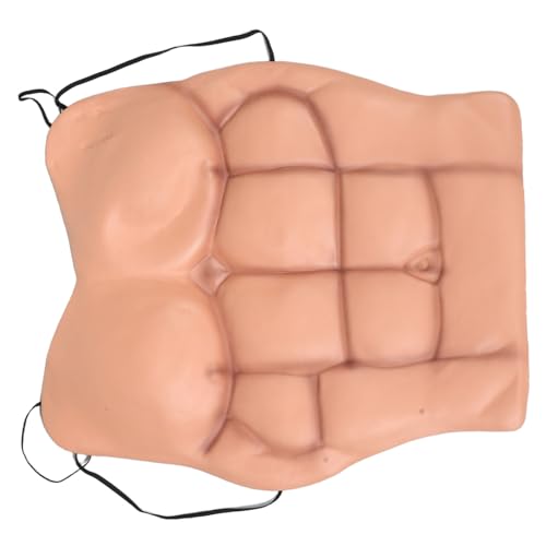 ORFOFE Realistisches Fake Muscle Shirt Herren Leichtes Komfortables Muskelkostüm mit Detailliertem Design Wiederverwendbar für Cosplay Halloween Mottopartys und Bühnenauftritte von ORFOFE