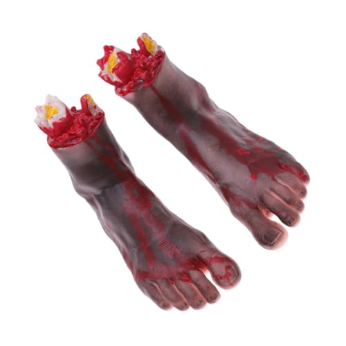 ORFOFE Realistisches Halloween Deko Schwarze Gebrochene Füße Gefälschte Bein Requisiten Für Gruselige Party Dekoration Und Streichspiel von ORFOFE