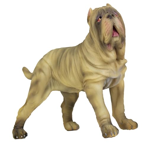 ORFOFE Realistisches Hundemodell aus Kunststoff Dekoratives Desktop Hundespielzeug für Pädagogisches Lernmodell Braunes Festes Puppen Hundespielzeug für Wohn und Gartenbereich von ORFOFE