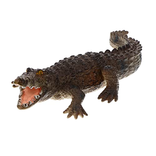 ORFOFE Realistisches Krokodil Modell für Pädagogisch Naturgetreu Robustes Dekorationsornament Tiererkennung und Kreativen von ORFOFE