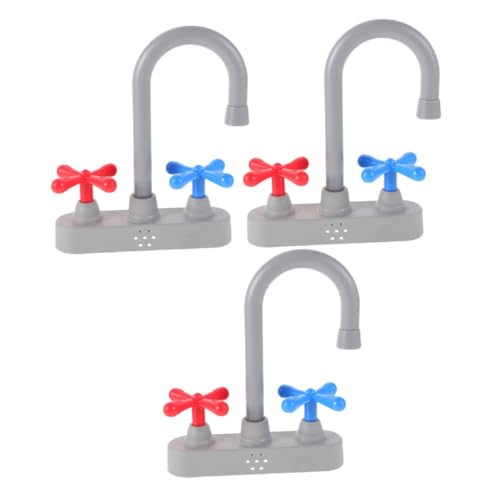 ORFOFE Realistisches Küchenarmatur Spielset Ersatz-Wasserhahn Zubehör für Spielküchen Einfache Montage Pädagogisch Vielseitig Kompatibel für Jungen Küchenspielzeug von ORFOFE