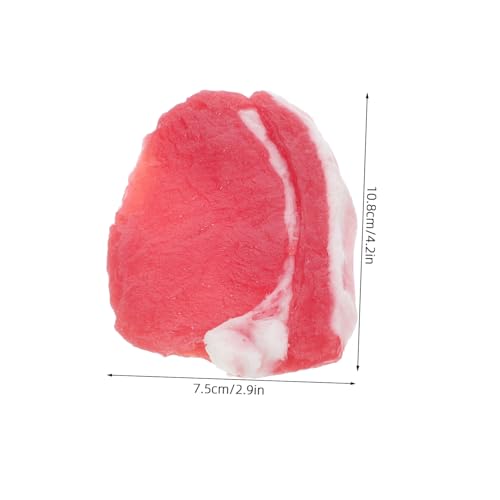 ORFOFE Realistisches Künstliches Schweinefleischmodell Lebensechte Deko für Küche Restaurant Fotografie Requisite Vielseitige Nutzung Authentische Fleischattrappe von ORFOFE