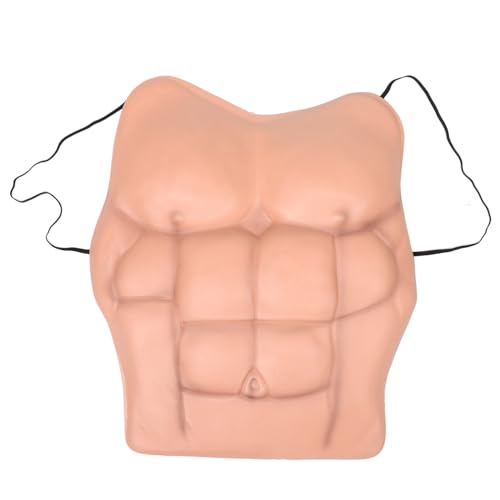 ORFOFE Realistisches Muskelkostüm für Herren Halbanzug aus Langlebigem EVA mit Atmungsaktivem Design und Detailgetreuen Brust und Bauchmuskeln für Halloween Cosplay und Kostümpartys von ORFOFE
