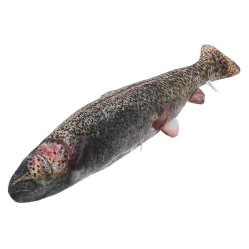 ORFOFE Realistisches Plüschfisch Kissen für Weiches Leichtes Fisch Stofftier als Niedliche Wohnraumdeko Tragbares Kuscheltier für Schlafzimmer Auto und Outdoor Spaß von ORFOFE