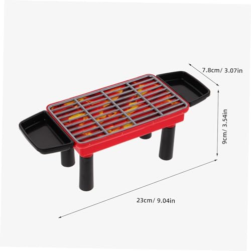 ORFOFE Realistisches Teiliges BBQ Grill für Buntes Kochspielzeug mit Vielfältigen Grillutensilien Sicheres und Langlebiges Material für Rollenspiele und Puppenhaus Geeignet für Mädchen von ORFOFE