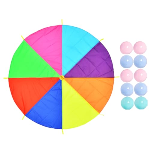 ORFOFE Regenbogen Fallschirmspielzeug Outdoor Teamspiel Prop für Motorische Kooperatives Spiel Pädagogisch Bunt Robust Langlebig Zufällige Farbe Zufällige Farbe ORFOFE Regenbogen Fallschirmspielzeug Outdoor Teamspiel Prop für Motorische Kooperatives Spiel Pädagogisch Bunt Robust Langlebig Zufällige Farbe Zufällige Farbe von ORFOFE
