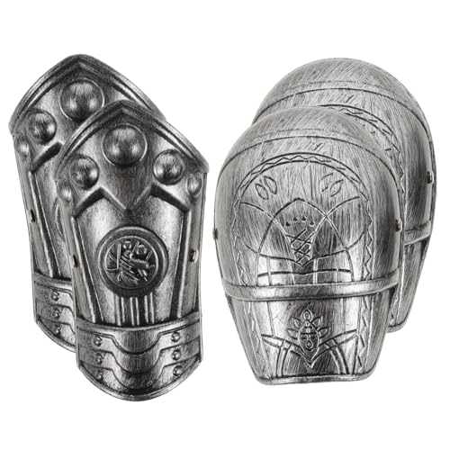 ORFOFE Rüstung aus Robustem Kunststoff Römische Schulter und Armschienen Realistische Retro Langlebig und Sicher für Cosplay Kostümpartys und Eltern Junge Mädchen Spiel von ORFOFE