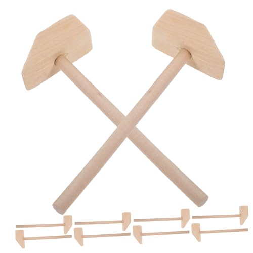 ORFOFE 10er-Pack Mini-holzhämmer Spielzeug für Jungen und Mädchen Sichere Hämmer für Bausteine Partygeschenke ORFOFE 10er-Pack Mini-holzhämmer Spielzeug für Jungen und Mädchen Sichere Hämmer für Bausteine Partygeschenke von ORFOFE