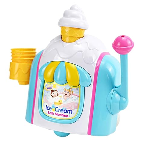 ORFOFE Seifenblasenmaschine Eiscreme Form Kinderspielzeug Badewanne Bubble Blower Party Sicher Glatt Spaßig für von ORFOFE