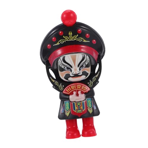ORFOFE Sichuan Opera Face-Changing Puppe Traditionelle Miniatur Chinesisches Kunsthandwerk mit Farbwechsel Gesichtsmakeup für Dekoration Geschenk und Stressabbau von ORFOFE