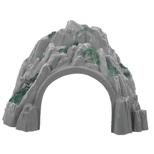 ORFOFE Simuliertes Eisenbahntunnel Modell für Spiele Dekorativer Berg Tunnel Zug Zubehör Leichtes DIY Höhlenmodell Miniatur Landschaft und Sammlerobjekt von ORFOFE