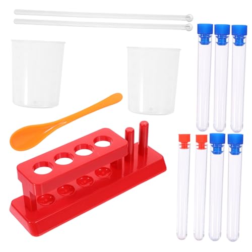 ORFOFE Stem Testrohr mit Messbecher Teströhren und Ständer Messbecher Rührstäbchen Lernspielzeug für Wissenschaftsexperimente Pädagogisches Labor Zubehör ORFOFE Stem Testrohr mit Messbecher Teströhren und Ständer Messbecher Rührstäbchen Lernspielzeug für Wissenschaftsexperimente Pädagogisches Labor Zubehör von ORFOFE