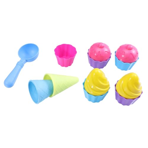 ORFOFE Strandspielzeug Sandformen Eiscreme Kuchen Motiv Kunststoff Sandspielzeug für Junge Mädchen Outdoor Sommer Strandspielzeug Kreatives Sandformen Bauen von ORFOFE