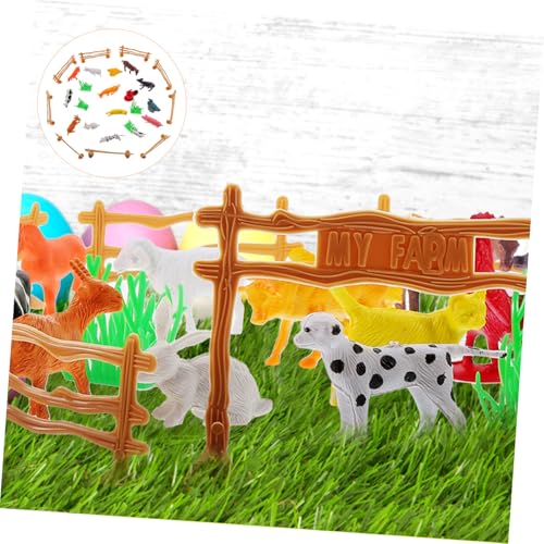 ORFOFE Teiliges Bauernhoftiere Kunststoff mit Zaun Realistische zum Zusammenbauen Fördert Kreativität und Motorische Fähigkeiten ORFOFE Teiliges Bauernhoftiere Kunststoff mit Zaun Realistische zum Zusammenbauen Fördert Kreativität und Motorische Fähigkeiten von ORFOFE