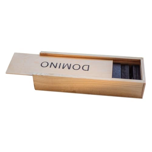 ORFOFE Teiliges Domino Blocks Set aus Schwarzem Holz Geruchlos und Langlebig mit Elegantem Holzbox aufbewahrungssystem Pädagogisches Familienspiel zur Kreativer Fähigkeiten Geeignet für von ORFOFE