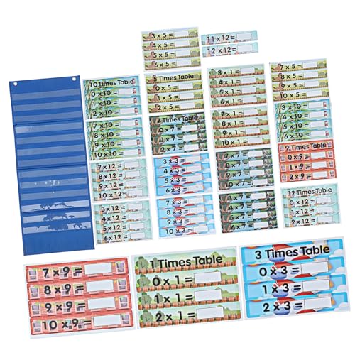 ORFOFE Teiliges Multiplikation Flashcards für Langlebige Lernkarten mit Deutlicher Beschriftung Praktische Rechenhilfe Klasse Mathe Lernspielzeug für Grundschüler Inklusive von ORFOFE